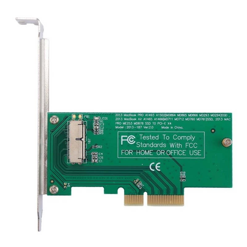 MACBOOK PRO A1398 A1502 (2013) AIR - ADATTATORE SSD A PCI-E X4 MACBOOK PRO A1398 A1502 (2013) AIR - ADATTATORE SSD A PCI-E X4