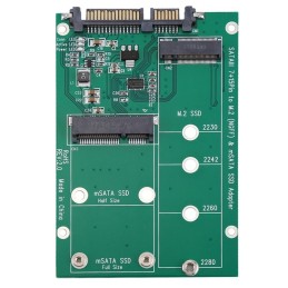 Adattatore M.2 NGFF / mSATA SSD a SATA - Ideale per Recupero Dati