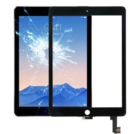 IPAD AIR 2 IPAD 6 A1567 A1566 - VETRO TOUCH SCREEN NERO