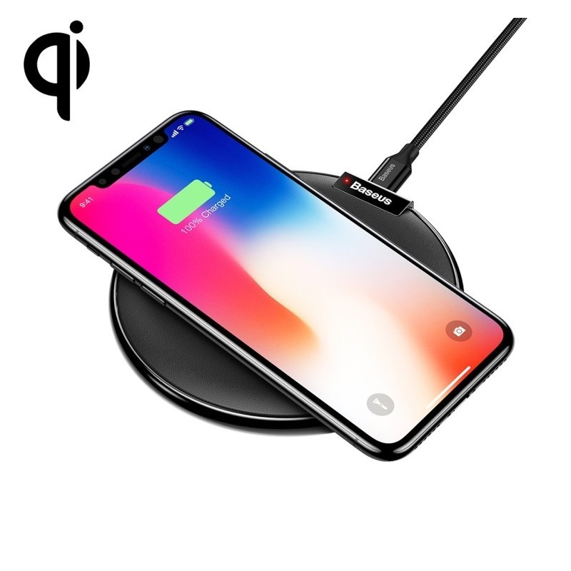 CARICATORE BASEUS QI WIRELESS SENZA FILI PER SMARTPHONE NERO CARICATORE BASEUS QI WIRELESS SENZA FILI PER SMARTPHONE NERO