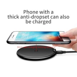 CARICATORE BASEUS QI WIRELESS SENZA FILI PER SMARTPHONE NERO
