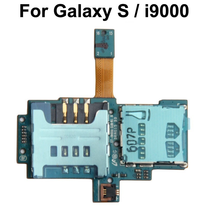 Flat Alloggio SIM Card per Samsung Galaxy S i9000 Ricambio