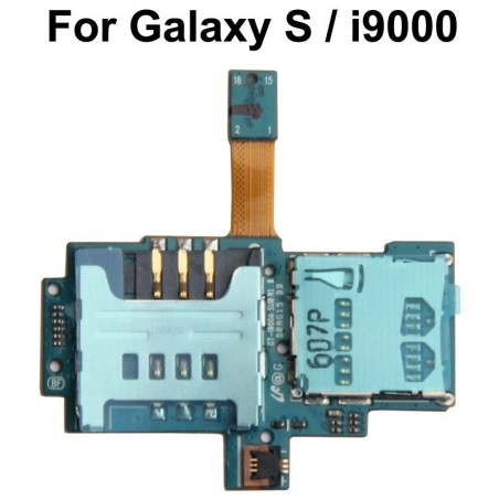 Flat Alloggio SIM Card per Samsung Galaxy S i9000 Ricambio