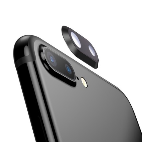Cornice con Lente Fotocamera Posteriore per iPhone 8 Plus Nero