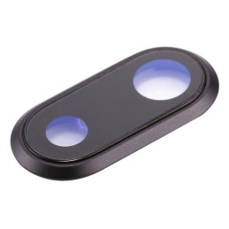 Cornice con Lente Fotocamera Posteriore per iPhone 8 Plus Nero