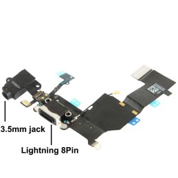 Connettore di ricarica Jack audio Antenna Microfono Flex Cable Dock ricarica per Iphone 5C Nero Connettore di ricarica Jack audio Antenna Microfono Flex Cable Dock ricarica per Iphone 5C Nero