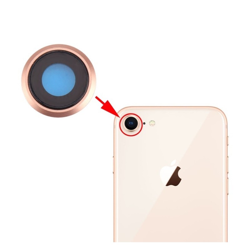 IPHONE 8 - LENTE CAMERA POSTERIORE GOLD IPHONE 8 - LENTE CAMERA POSTERIORE GOLD
