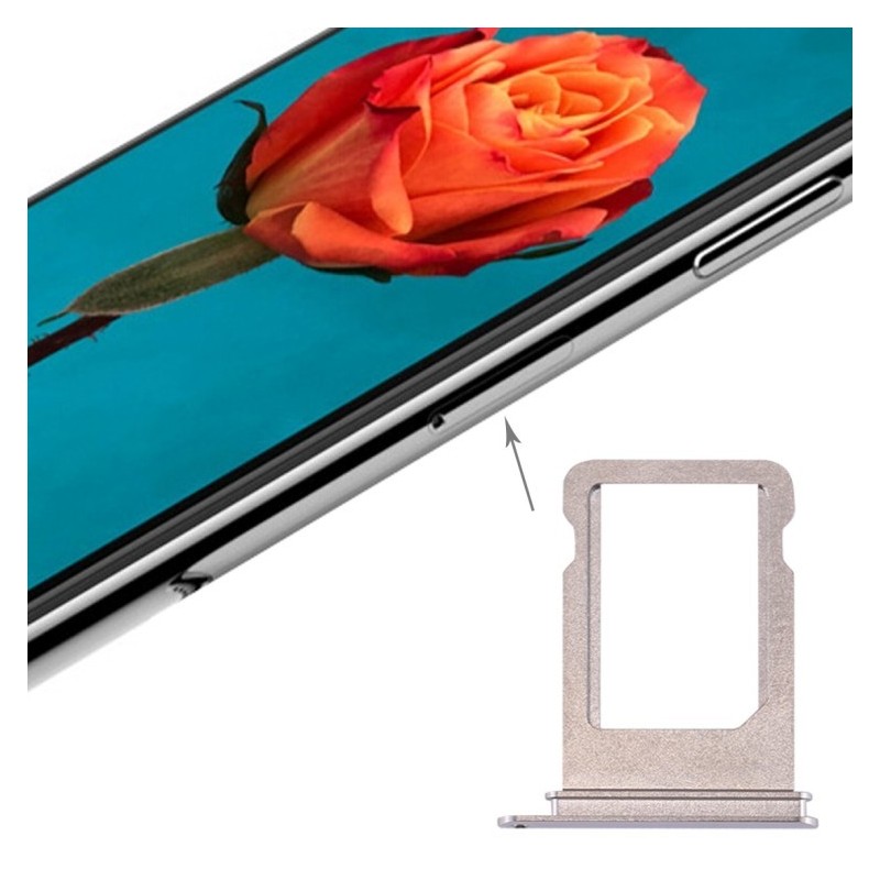 Carrellino Porta SIM per iPhone X Argento Silver SIM Tray