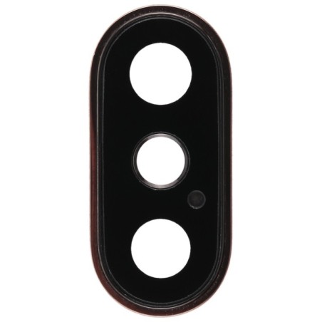 IPHONE XS / XS MAX - LENTE CAMERA CON SUPPORTO GOLD