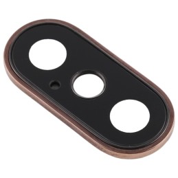 IPHONE XS / XS MAX - LENTE CAMERA CON SUPPORTO GOLD