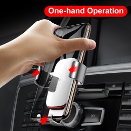 BASEUS CAR MOUNT HOLDER SUPPORTO PER AUTO CON ROTAZIONE A 360° SILVER