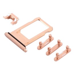 IPHONE 8 PLUS - CASSETTO SIM + VOLUME + BUTTON + MUTE (GOLD)