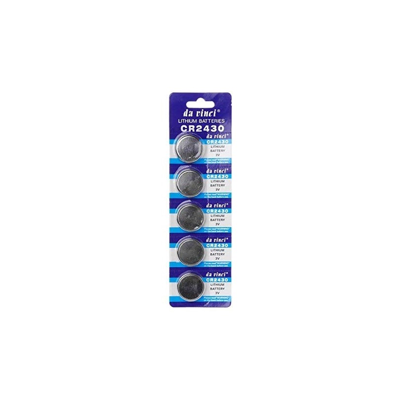 BATTERIA DA VINCI CR2430 PER DISPOSITIVI VARI 1Pcs BATTERIA DA VINCI CR2430 PER DISPOSITIVI VARI 1Pcs