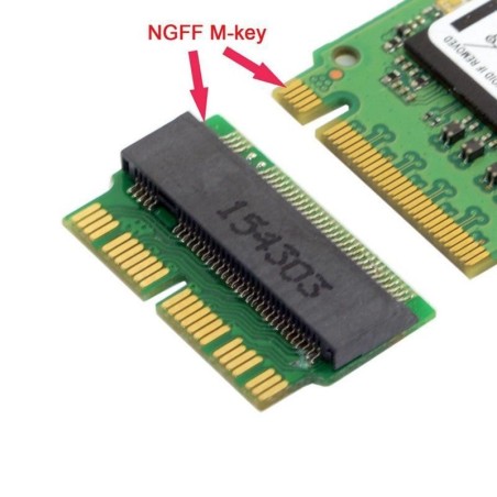 MACBOOK AIR (ANNO 2013-2016) E MAC PRO (FINE ANNO 2013-2015) - NGFF M.2 NVME SSD ADATTATORE SCHEDA2015) -
