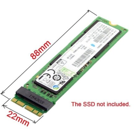 MACBOOK AIR (ANNO 2013-2016) E MAC PRO (FINE ANNO 2013-2015) - NGFF M.2 NVME SSD ADATTATORE SCHEDA2015) -