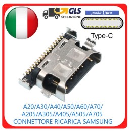 A20/A30/A40/A50/A60/A70/A205/A305/A405/A505/A705 - CONNETTORE RICARICA MICRO USB PER SAMSUNG GALAXY