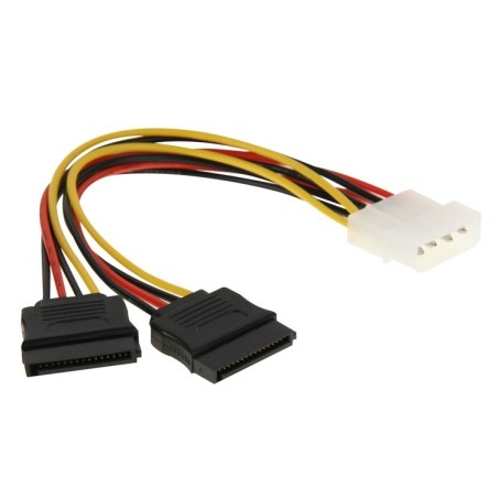 SDOPPIATORE ALIMENTAZIONE DA MOLEX A SATA 18CM