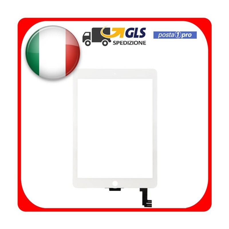 IPAD AIR 2 IPAD 6 A1567 A1566 - VETRO TOUCH SCREEN BIANCO