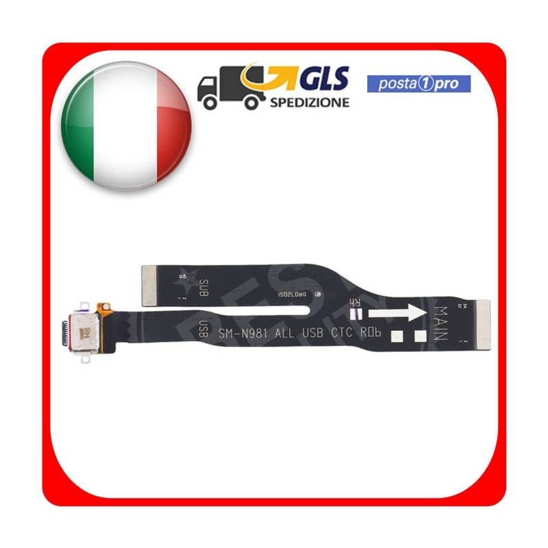 CONNETTORE DI RICARICA PER SAMSUNG GALAXY NOTE 20 5G SM-N981 QUALITA' ORIGINALE