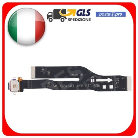 CONNETTORE DI RICARICA PER SAMSUNG GALAXY NOTE 20 5G SM-N981 QUALITA' ORIGINALE