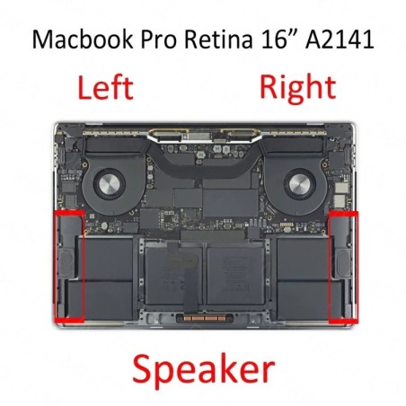 COPPIA ALTOPARLANTE CASSE SPEAKER PER APPLE MACBOOK PRO RETINA 16 A2141 2019 2020