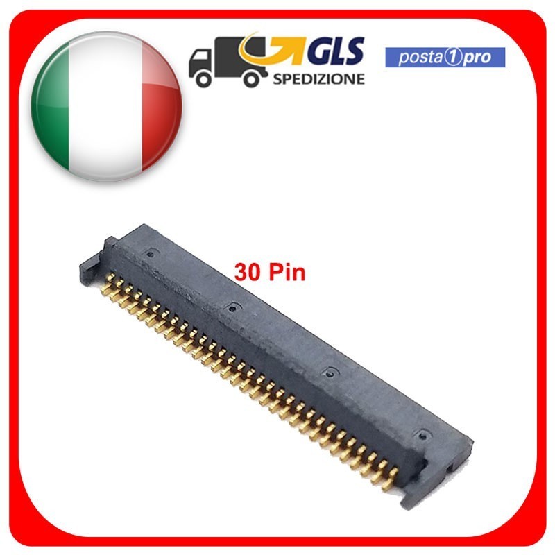 CONNETTORE FPC SMD TASTIERA PER MACBOOK PRO A1278 A1286 A1297 30 PIN CONNETTORE FPC SMD TASTIERA PER MACBOOK PRO A1278 A1286 A1297 30 PIN