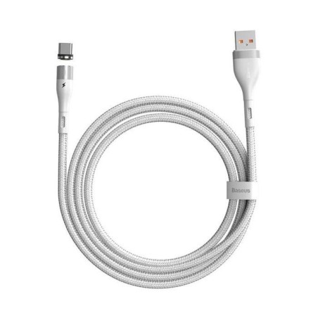 CAVO RICARICA MAGNETICO ZINCO TYPE-C 1MT. 2,4A BIANCO BASEUS