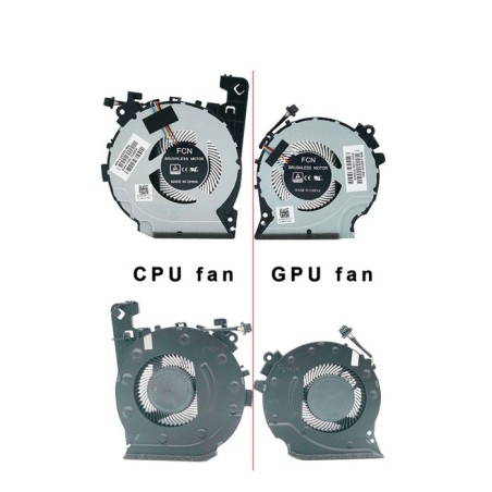 Coppia ventola raffreddamento CPU E GPU HP Pavilion 15-CX 15-CX0058WM 15-CX0068TX FKKA DFS501105PR0T FKK9 TPN-C133