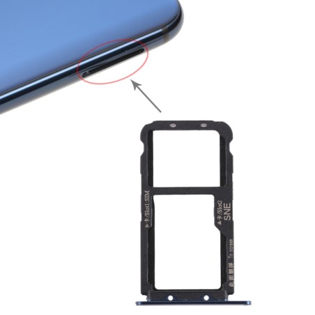 MATE 20 LITE / MAIMANG 7 - CASSETTO SIM + SD PER HUAWEI BLUE