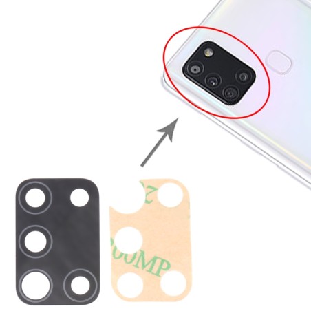Vetrino Lente camera fotocamera posteriore per Samsung Galaxy A21s SM-A217 Vetro