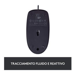 Mouse USB Logitech B100 3 Pulsanti Nero 1,8 Metri