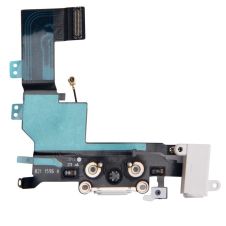 Connettore Ricarica Bianco per iPhone 5S Dock Jack Microfono Flat