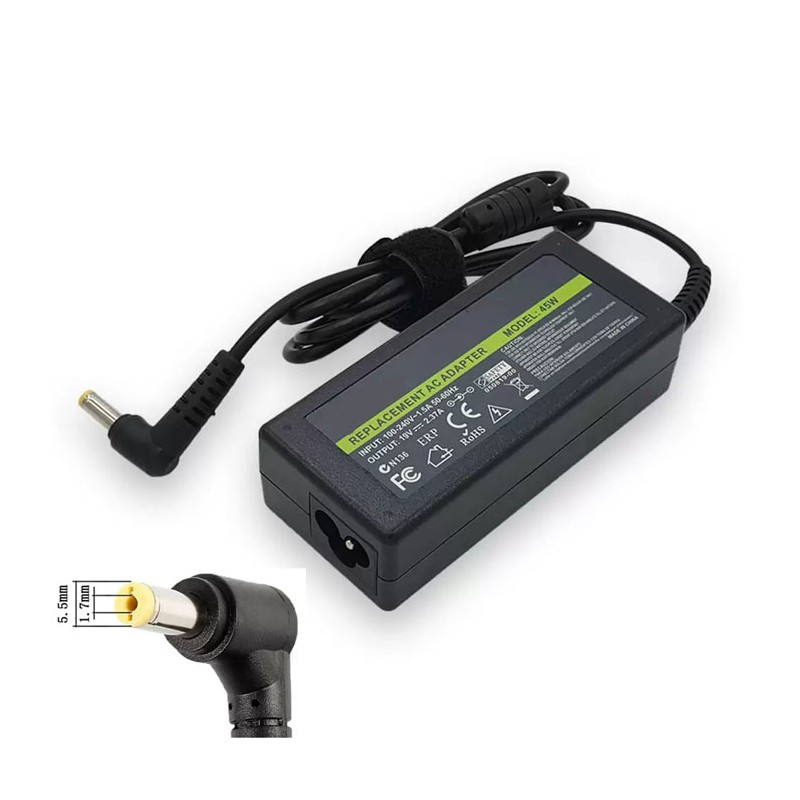 Alimentatore 45W per Acer Aspire One Travelmate Iconia Tab 19V 2.37A Plug 5.5*1.7 Alimentatore 45W per Acer Aspire One Travelmate Iconia Tab 19V 2.37A Plug 5.5*1.7