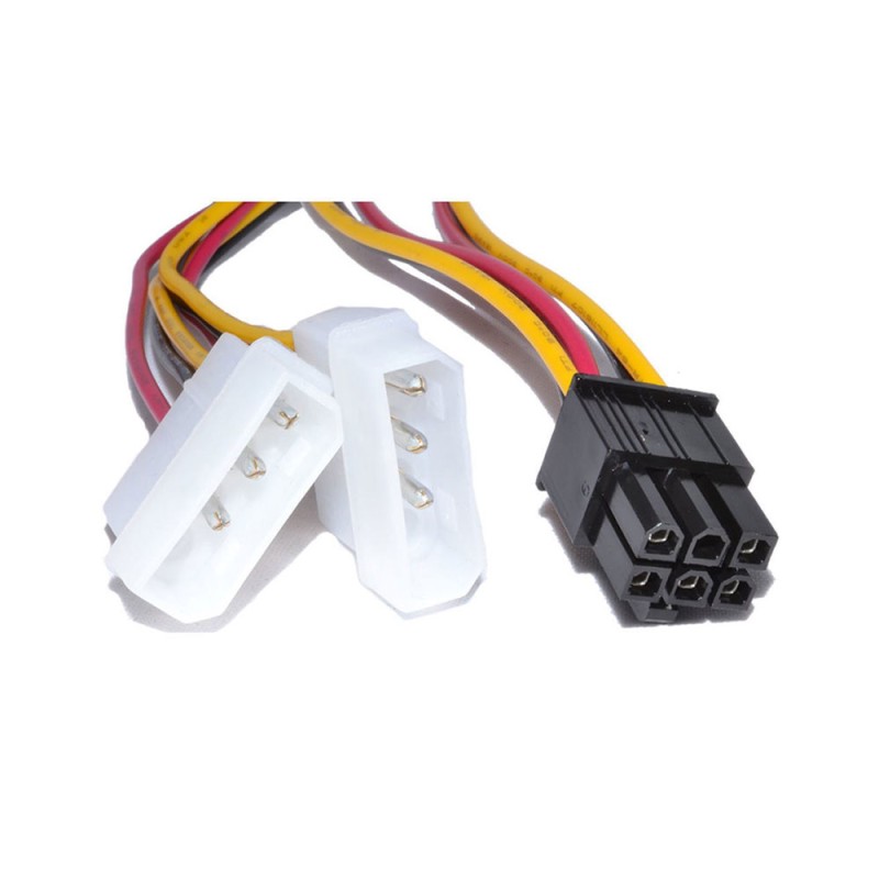 Cavo Alimentazione Sdoppiatore da Molex a 6 Pin PCI