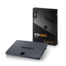 SSD SAMSUNG 1TB 870 QVO 2.5" SATA3 MZ-77Q1T0BW READ:550MB/S-WRITE:520MB/S
