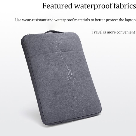 Custodia Notebook MacBook 15.6" Nero Waterproof con Tasca e Maniglia
