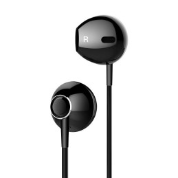 Auricolari Baseus Encok H06 Jack 3.5mm Microfono Controllo Nero