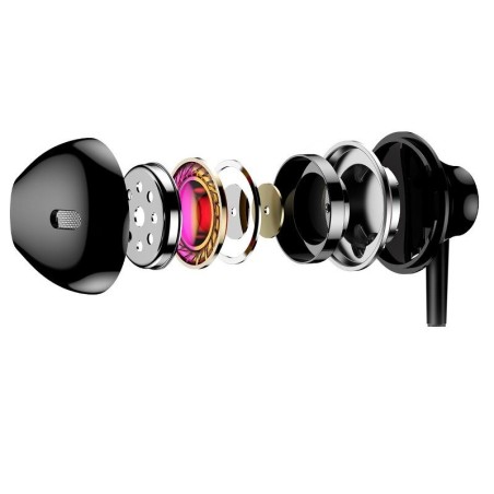 Auricolari Baseus Encok H06 Jack 3.5mm Microfono Controllo Nero