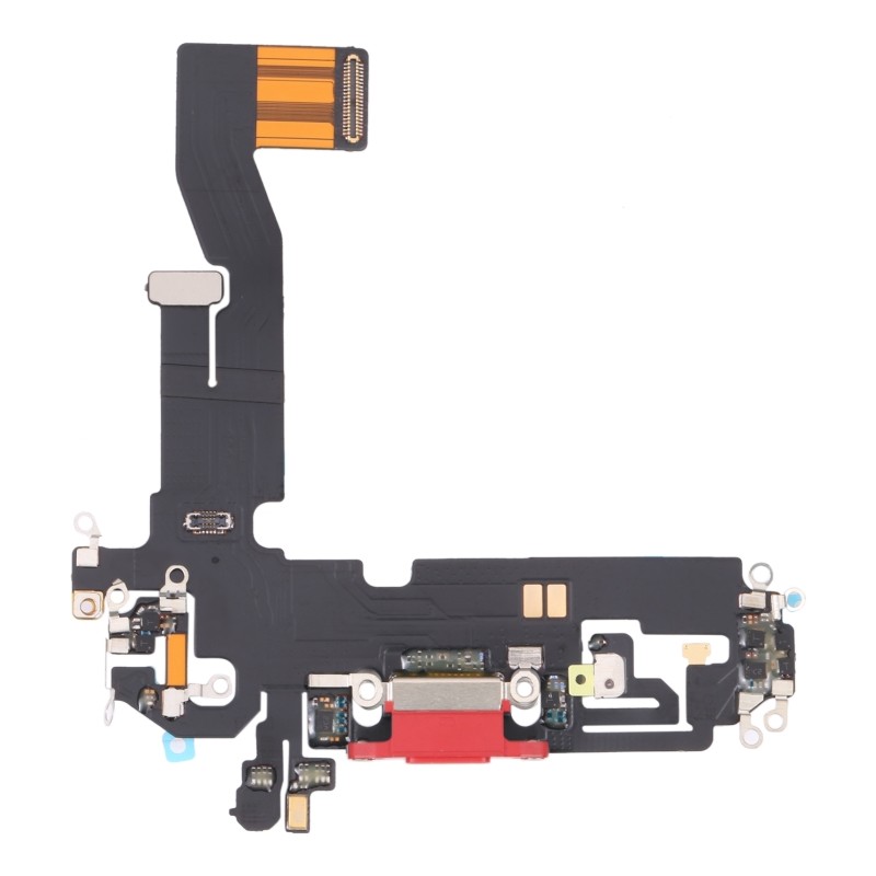 Connettore ricarica iPhone 12 flat dock microfono rosso compatibile Connettore ricarica iPhone 12 flat dock microfono rosso compatibile