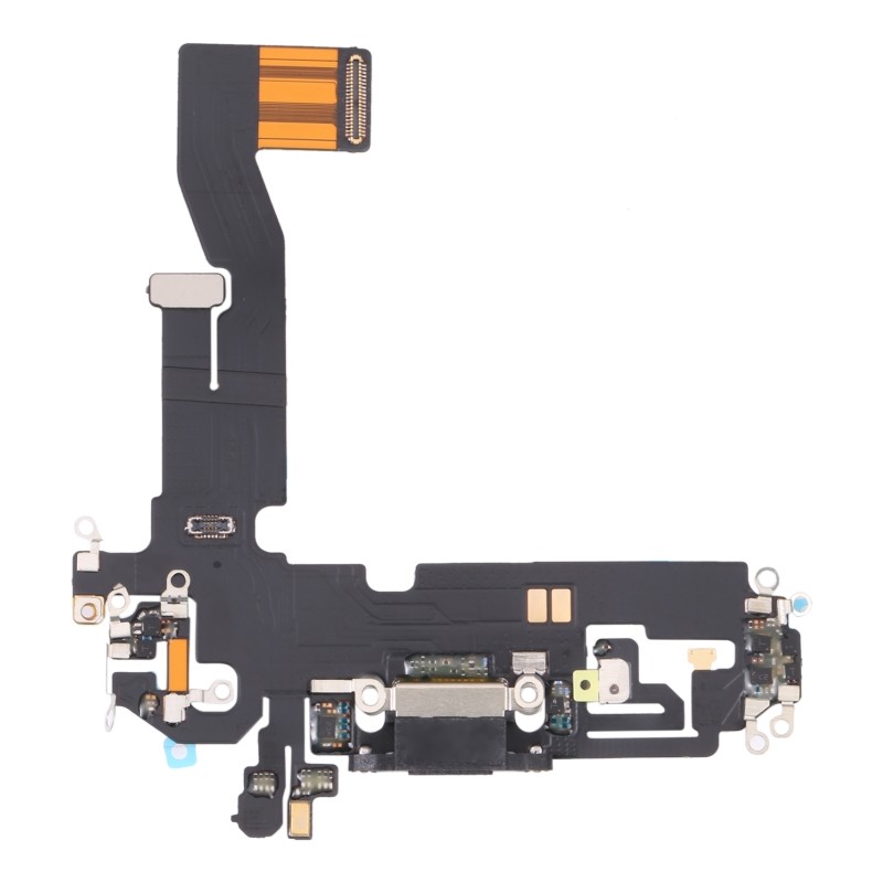 Connettore ricarica iPhone 12 flat dock microfono nero compatibile Connettore ricarica iPhone 12 flat dock microfono nero compatibile
