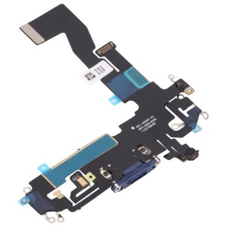 Connettore ricarica iPhone 12 flat dock microfono blu compatibile