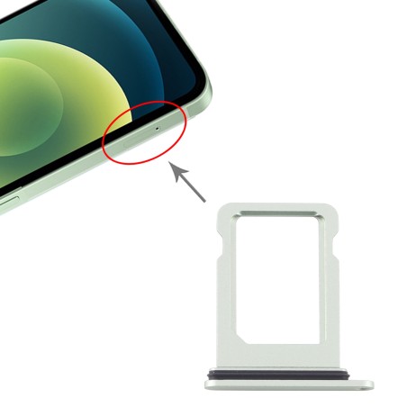 Carrellino SIM Tray Verde per iPhone 12 Vassoio Nano SIM Ricambio