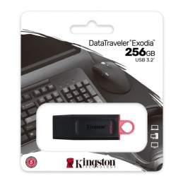 Chiavetta USB Kingston DataTraveler Exodia 256GB USB 3.2 Nero Chiavetta USB Kingston DataTraveler Exodia 256GB USB 3.2 Nero
