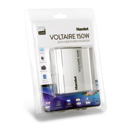 Inverter Corrente 12V 220V 150W USB Auto Camper Barca Hamlet Voltaire