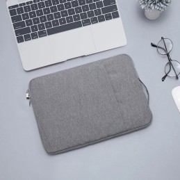 Custodia per Notebook, MacBook fino a 15.6" con tasca esterna e maniglia laterale Grey