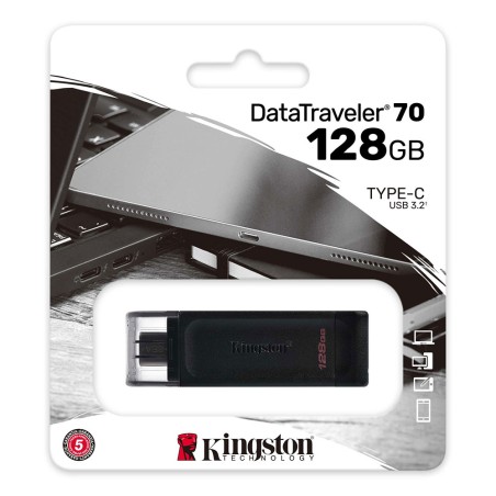 PenDrive 128GB  Data Traveler 70 USB 3.2 Type C Kingston