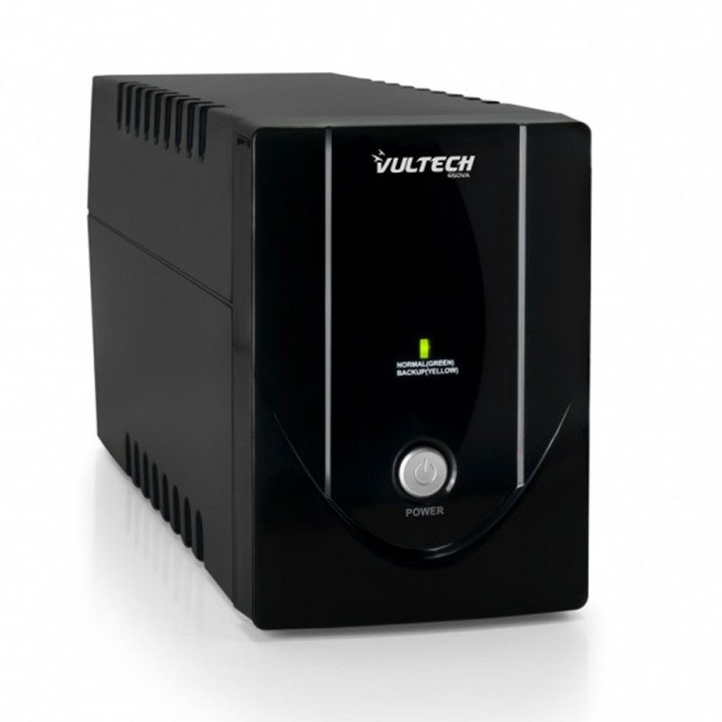 UPS Vultech 650VA 360W Line-Interactive 2 Prese Schuko Batteria 12V 4,5Ah UPS Vultech 650VA 360W Line-Interactive 2 Prese Schuko Batteria 12V 4,5Ah