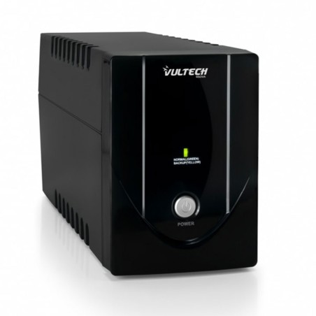 UPS Vultech 650VA 360W Line-Interactive 2 Prese Schuko Batteria 12V 4,5Ah