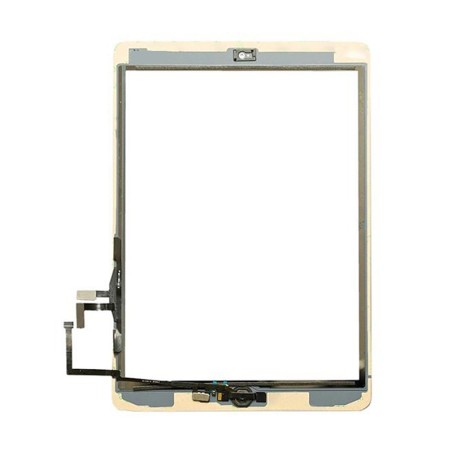 Touch Screen Bianco iPad 5 A1822 A1823 Air Vetro Tasto Home