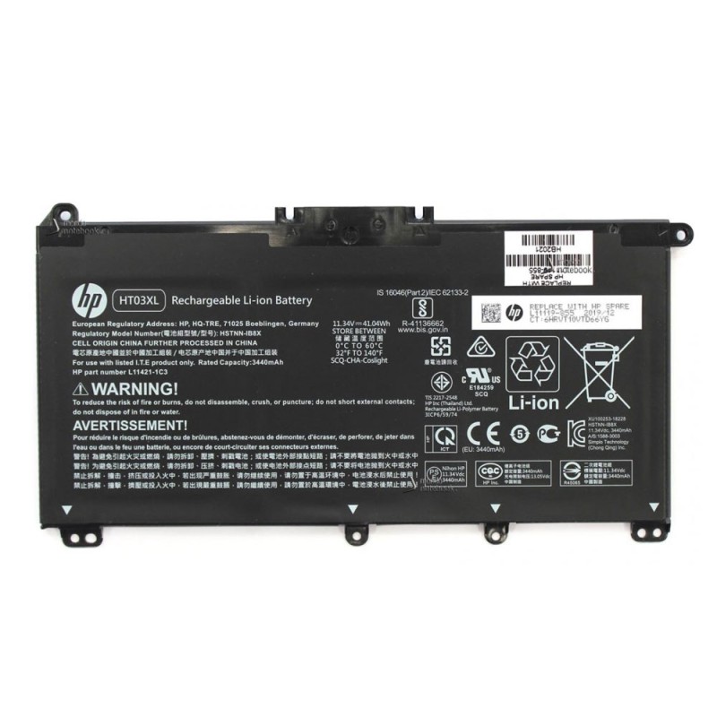 Batteria HP HT03XL Originale L11119-855 per HP 240 250 255 340 348 470 G7 PC